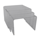 Pull-out coffee tables 1970 in plexiglass