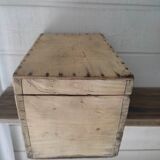 Wooden box aero-gummed chest storage deco