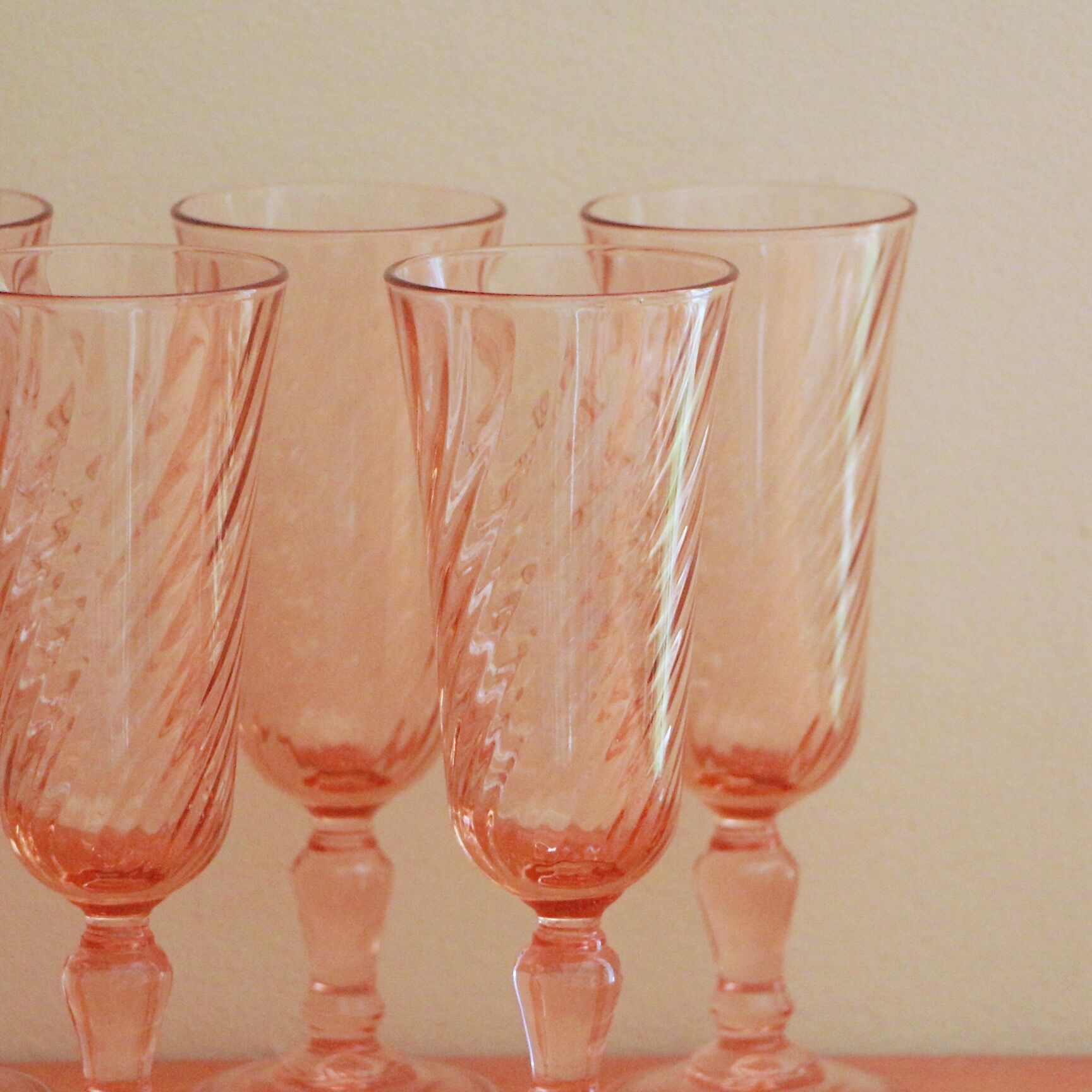 Rosaline champagne flutes