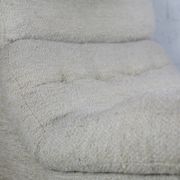 Chair "Space Age" in unbleached wool, France, circa 1970