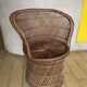 Basket chair in rattan