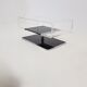 TV cabinet or coffee table - acrylic and Chrome - Michel Dumas - 70s