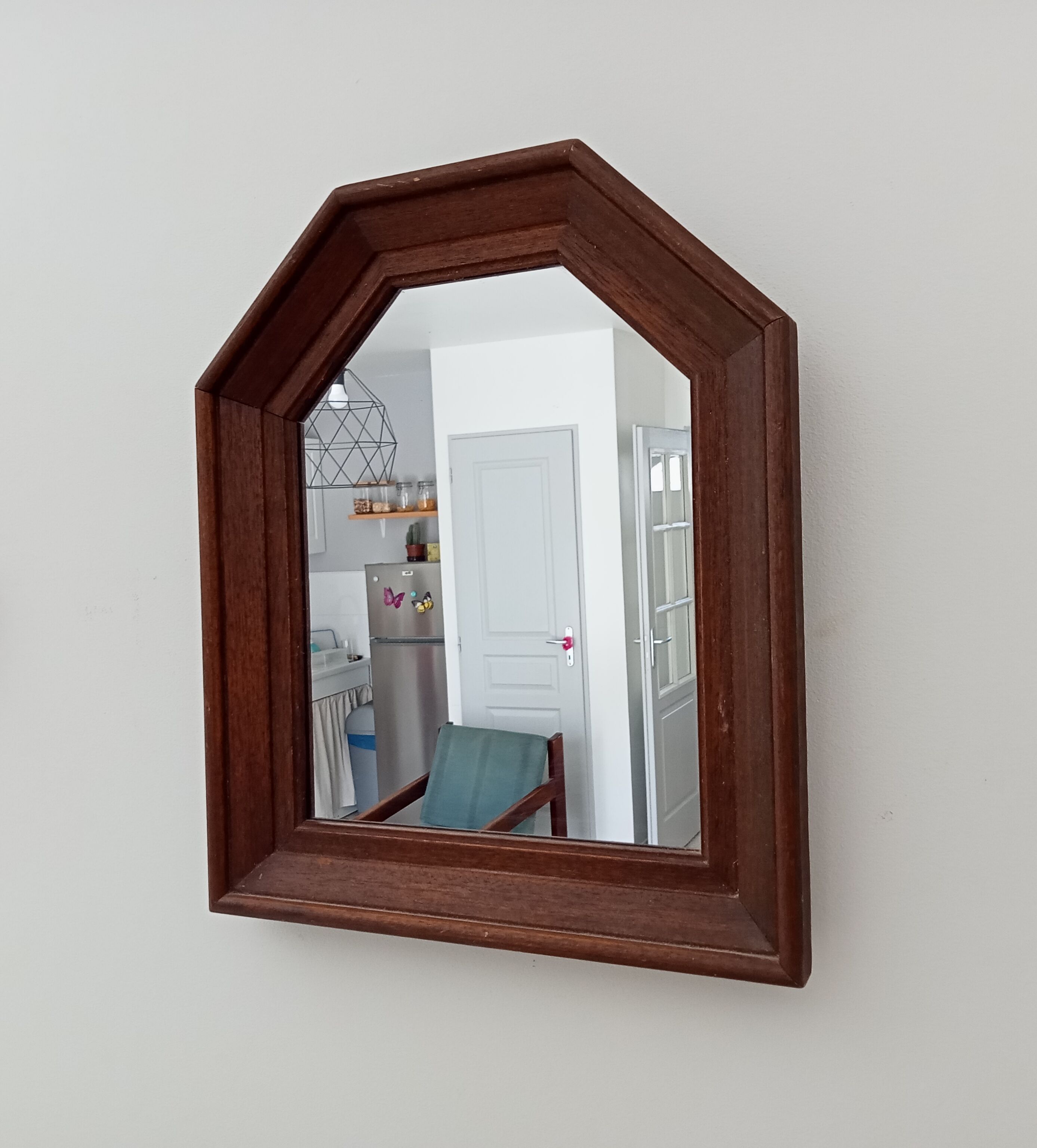 Vintage wooden mirror 35x29,5cm