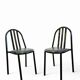 6 Chaises Design by Robert Mallet-Stevens (design 1930) Production Pallucco Roma Licensed by Ecart