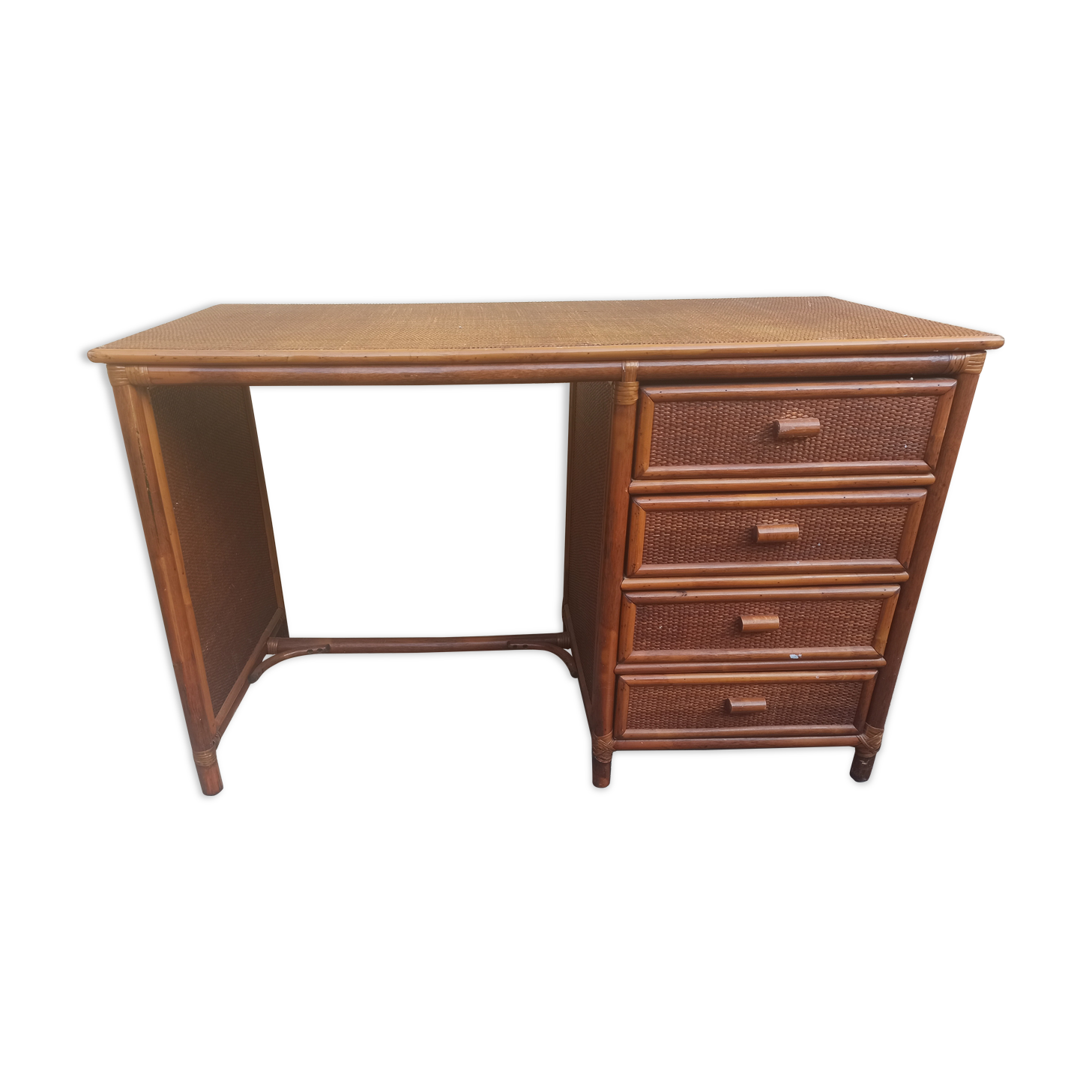 Bureau en rotin