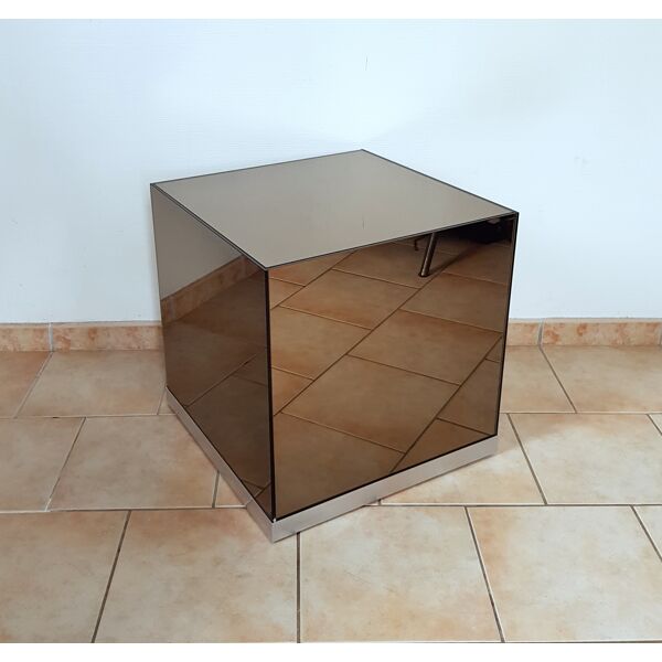 Cube miroir d'appoint 1970 | Selency