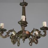 Fascinating Vintage Brass chandelier, 1960s