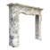 Louis XV style fireplace in purple breccia marble, circa 1880.