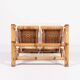 Italian Modern bamboo-wicker bench, 1970's