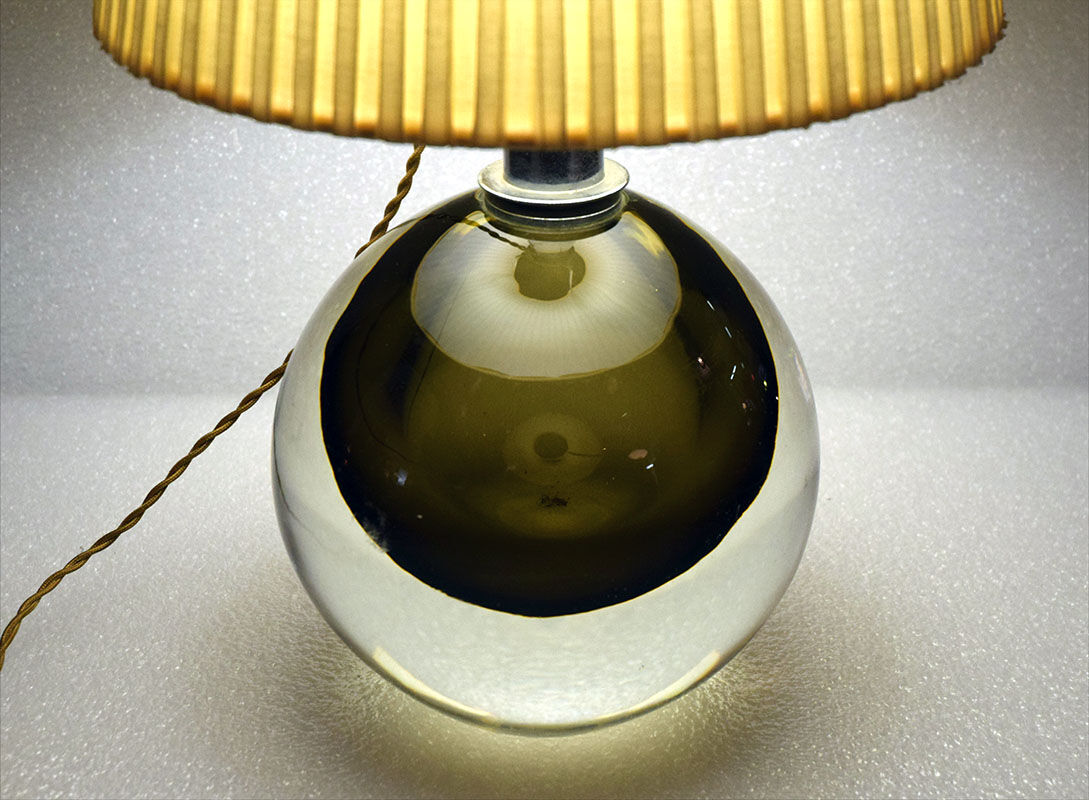Flavio Poli for Seguso Murano mid-century table lamp, 1950s