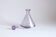 Art deco faceted violet crystal liquor carafe, Bohemia 1930s.