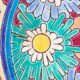 Enamelled cloisonné bowl Art Deco from Longwy, France with daisies, 1930.