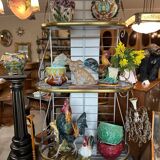 Terracotta dog signed R. Pollin