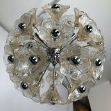 Venini, vintage 35 glass flowers sputnik from 70s
