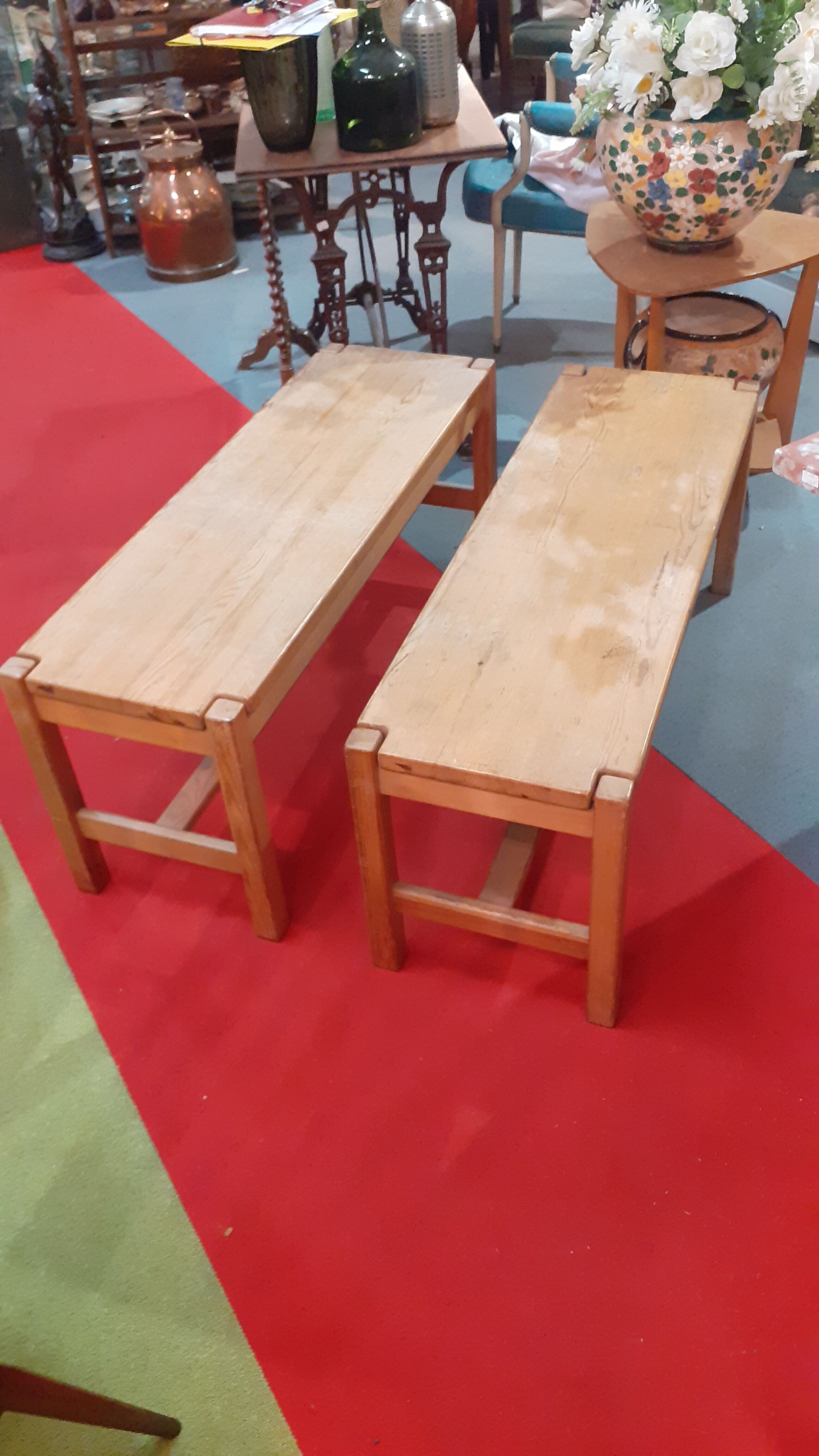 Pair of benches by Ilmari Tapiovaara