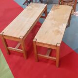 Paire de bancs d'Ilmari Tapiovaara