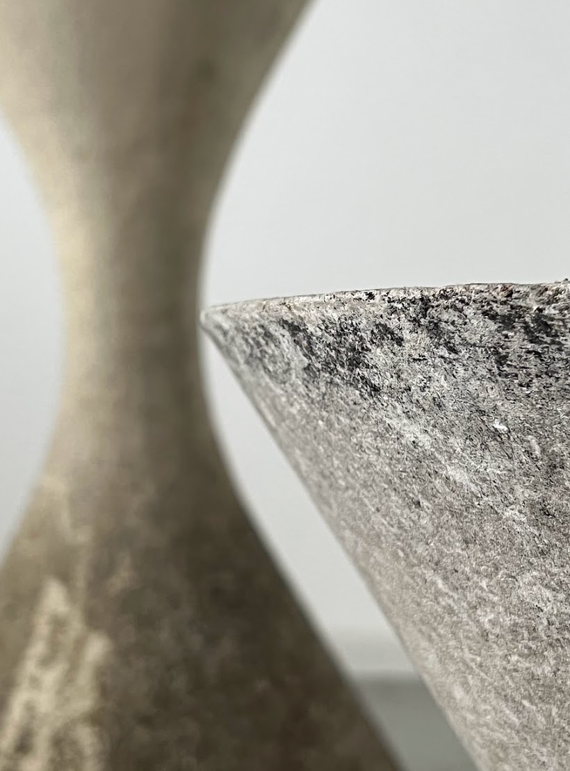 Willy Guhl and Antonn Bee diabolo planters for Eternit 1950s/60s