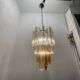 Italian Murano Glass Prism Trilobi Chandelier 1970’s