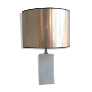 Lampe vintage en marbre - blanc