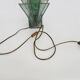 Lampe ou applique murale en vitrail et plomb. Époque Art Déco