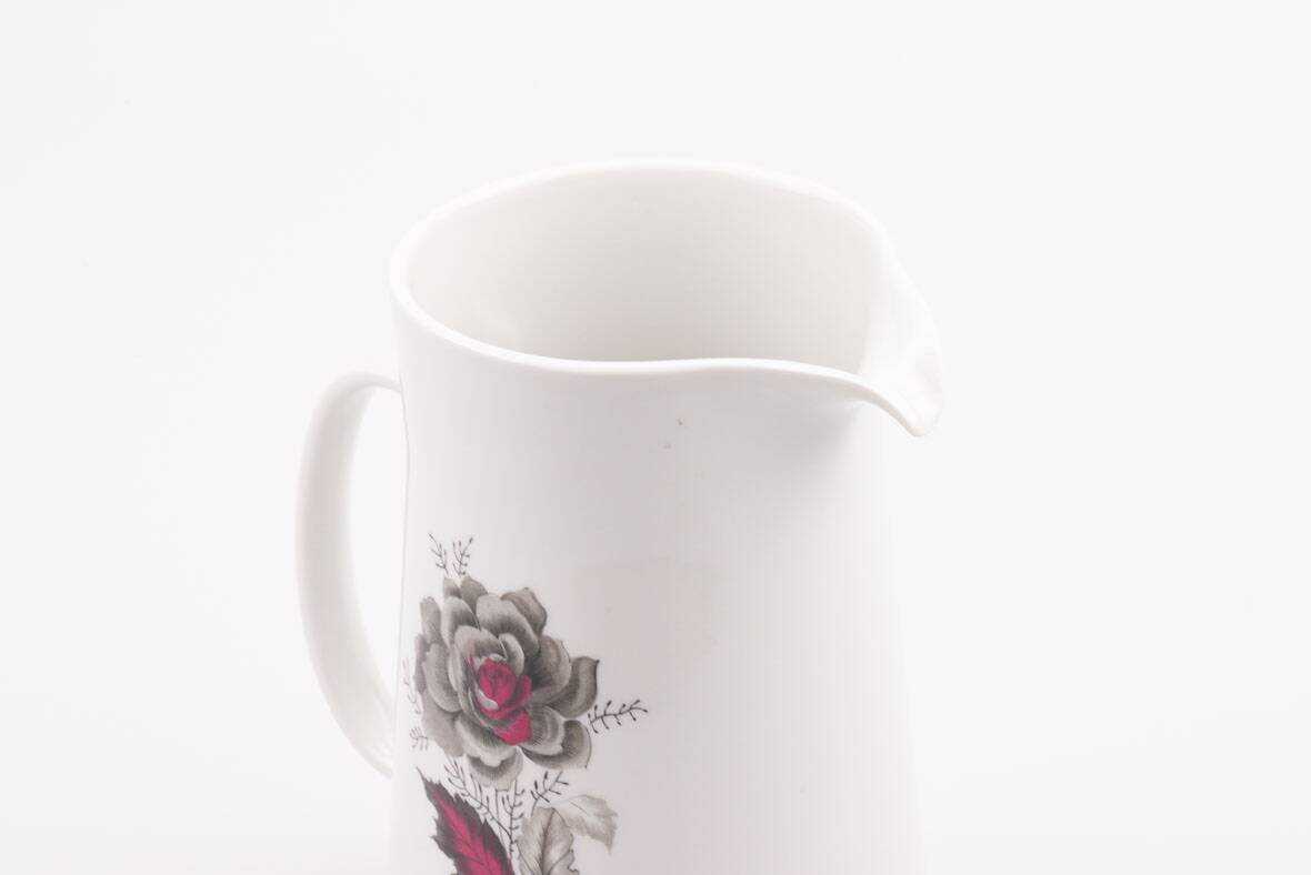 Mosa Maastricht vintage porcelain carafe jug - Black Rose Collection