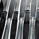 Christofle 68-piece silver-plated flatware set, Malmaison Empire table setting, with knives
