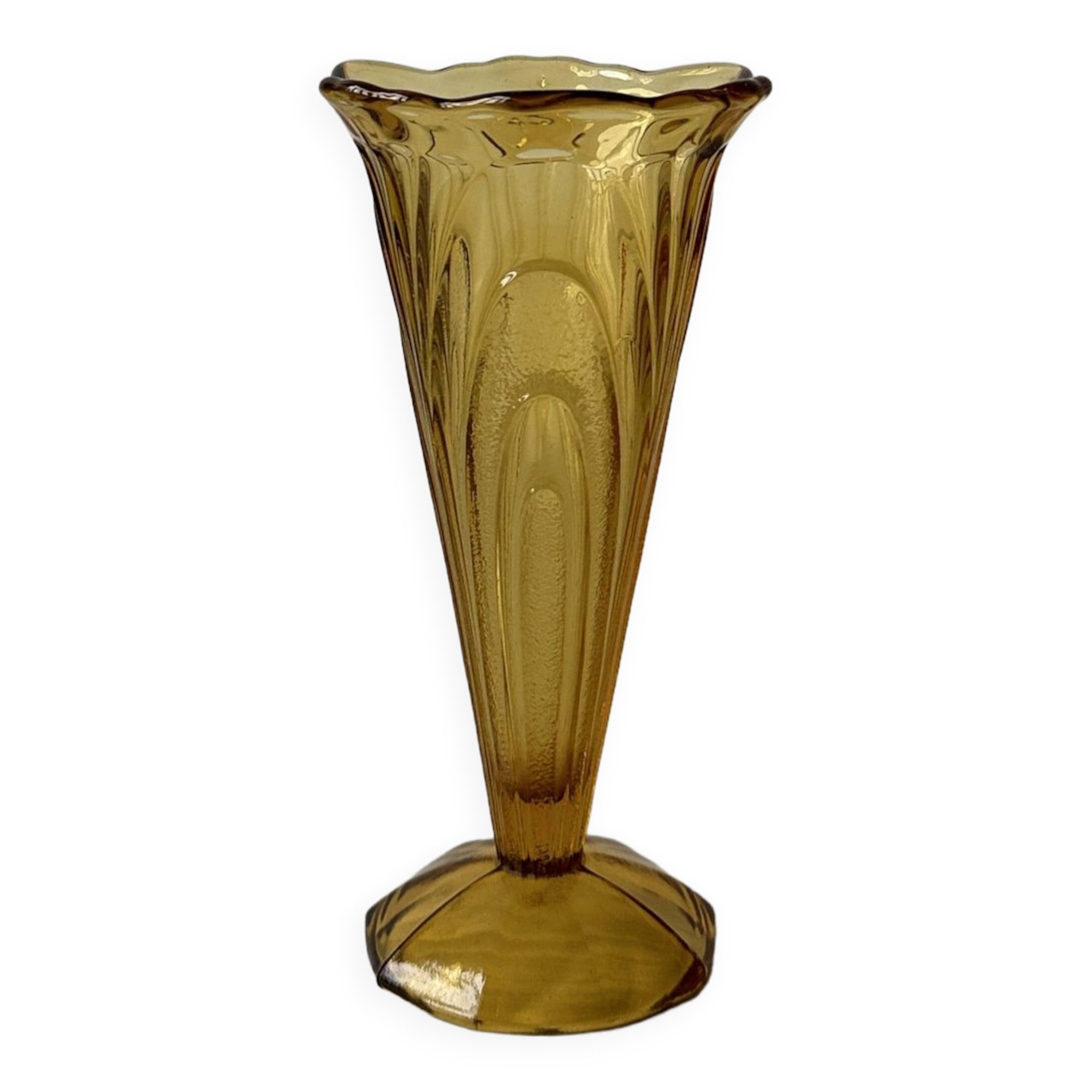 Art Deco amber vase