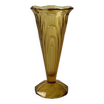 Art Deco amber vase