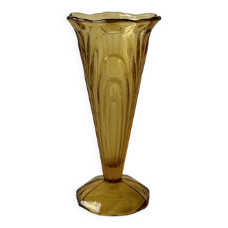 Art Deco amber vase