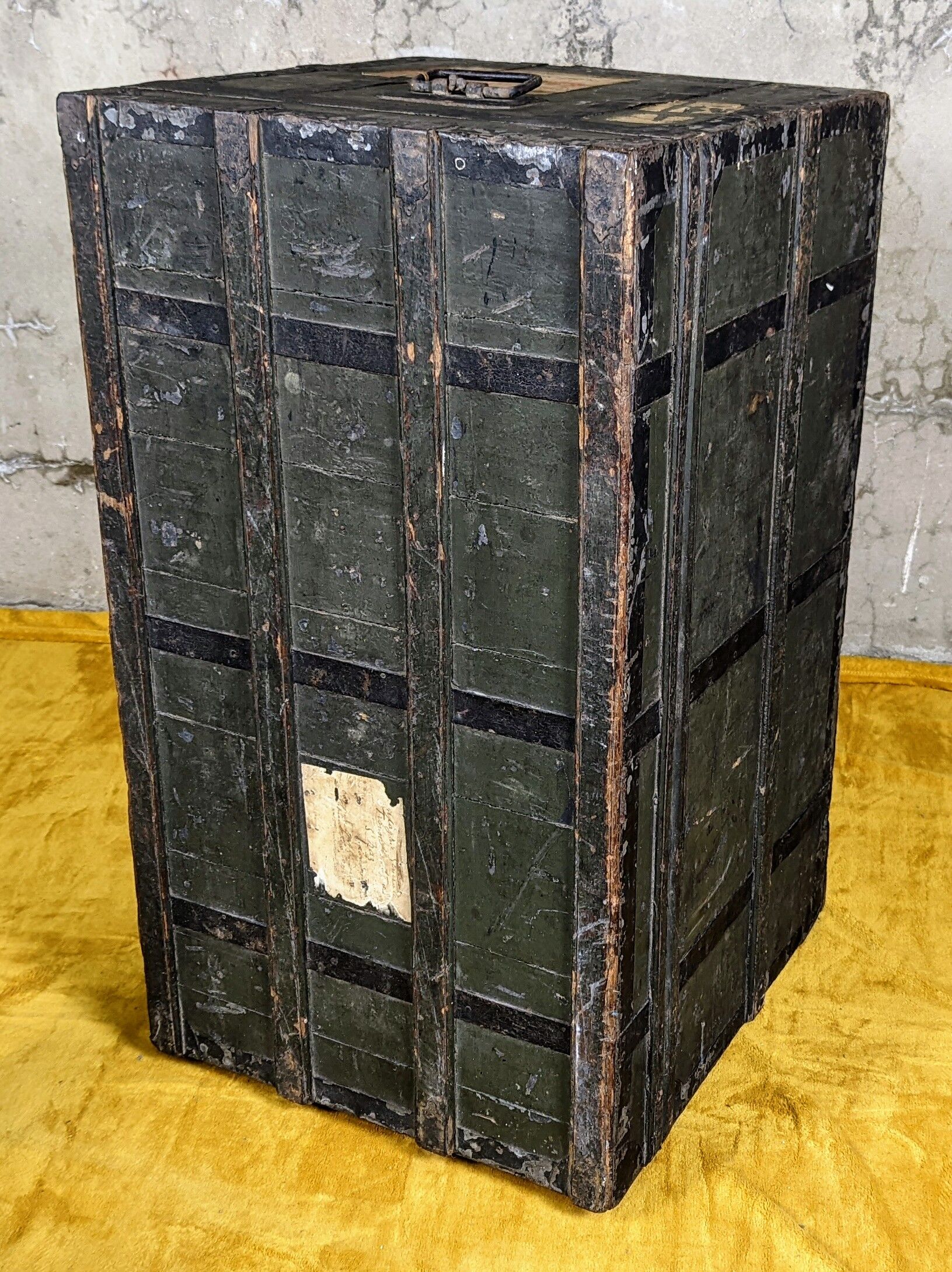 Antique travel trunk