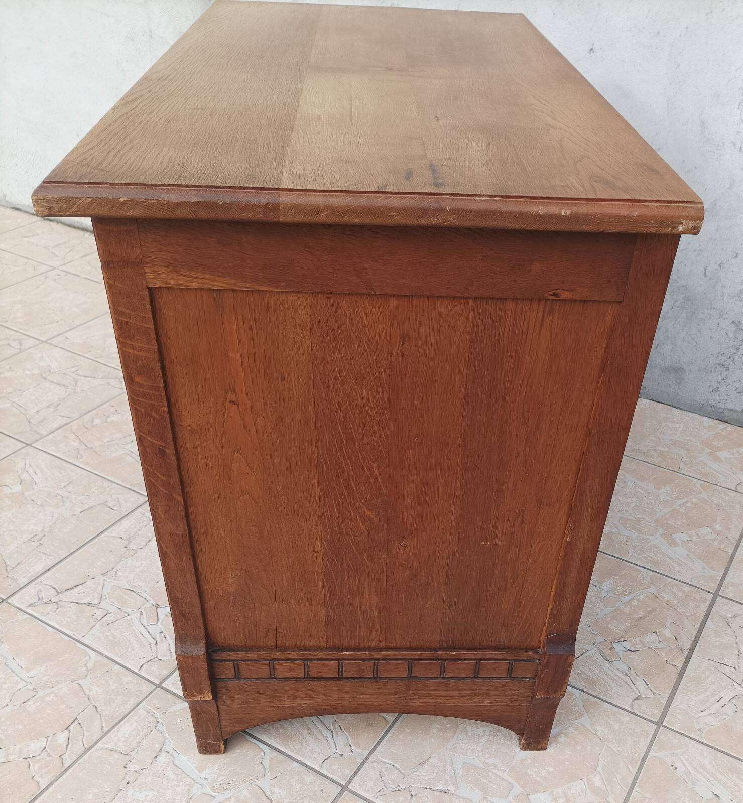 Louis XVI style oak commode