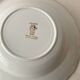 Pair of deep plates Sarreguemines — antique earthenware, floral decoration