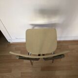 Chaise formica jaune pale