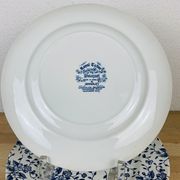 6 English plates blue flowers Royal Tudor Bouquet country style