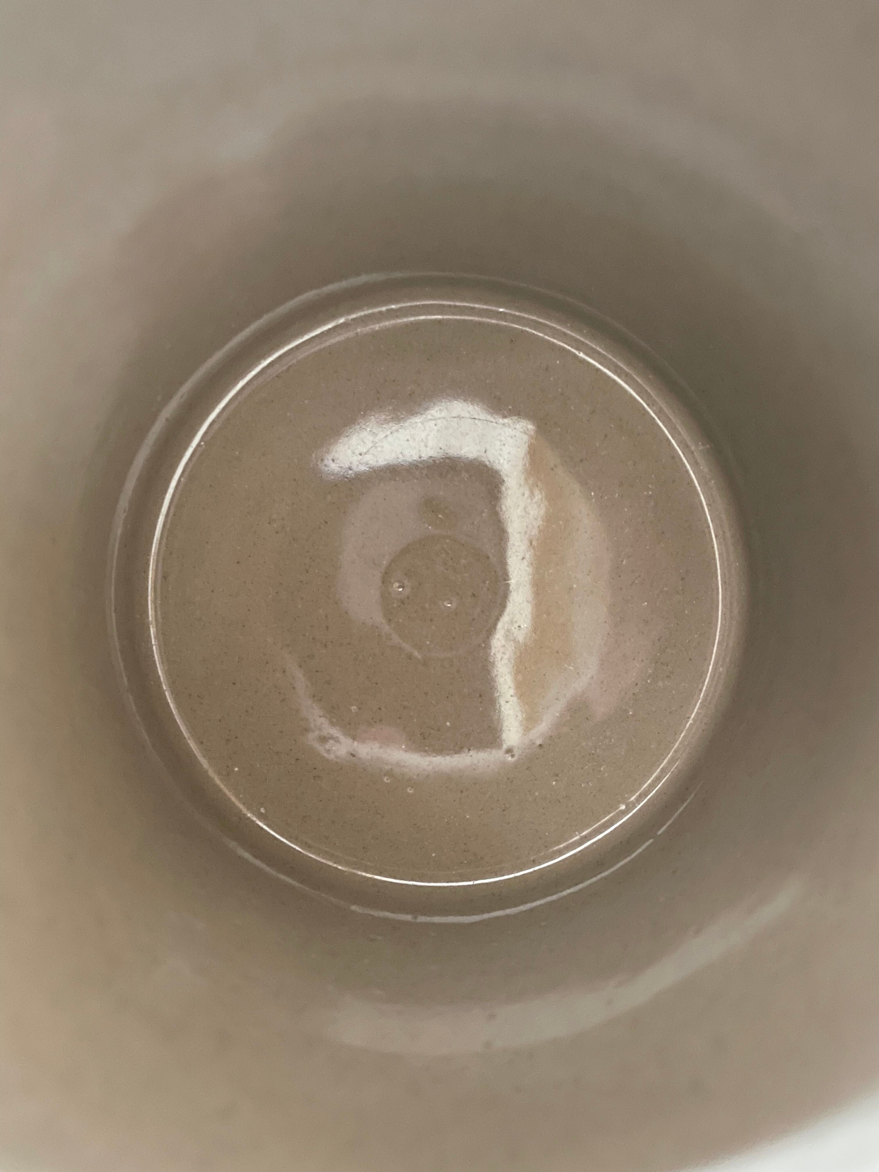 Glazed stoneware pot