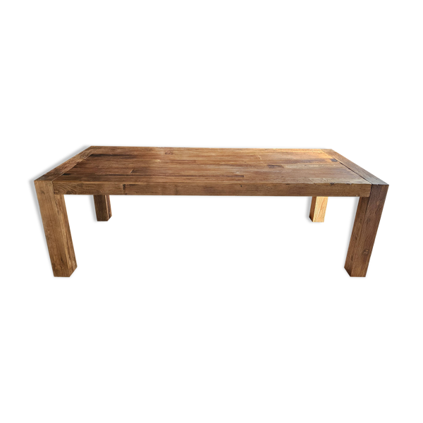 Table de salle à manger en orme massif
