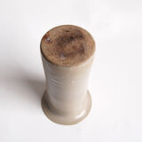 Vintage roll vase gray-beige tone