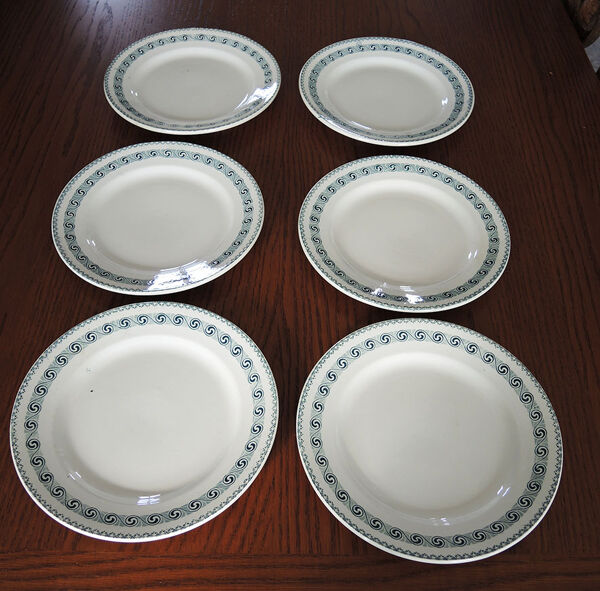 6 assiettes plates Moulin des loups rachel