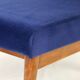 Dark blue velvet lounge chair, 1970s