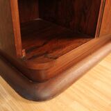 Asymmetrical art deco rosewood veneer cabinet