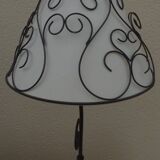 Lamp base and its wrought iron shade