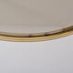 Golden circular Mid-Century Modern Brass coffee table by Vereinigte Werkstätten