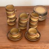 Set of 12 vintage Rigny Grès cups