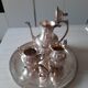 Silver metal coffee service