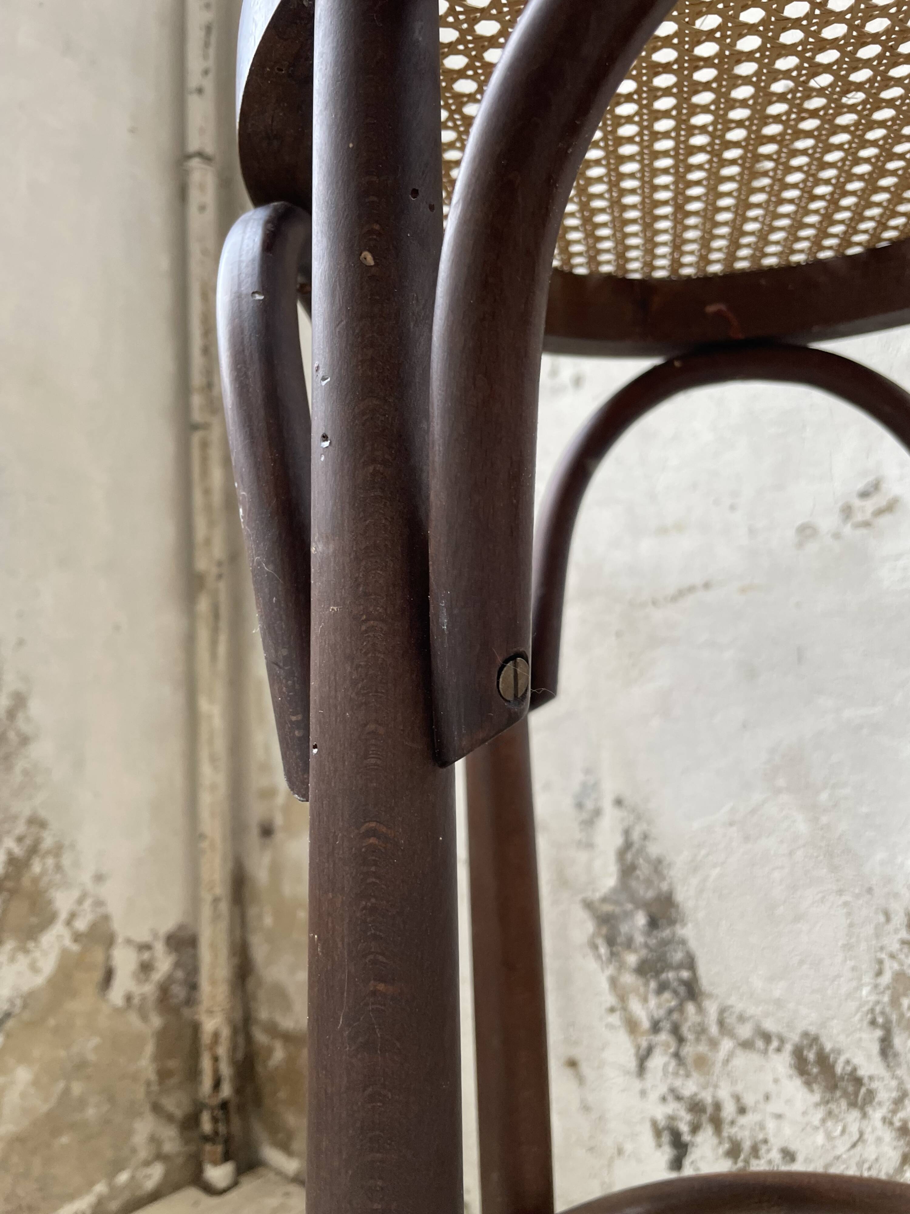 High cane bistro stools