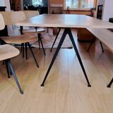 Hay - Pyramid table and bench + 3 Result chairs