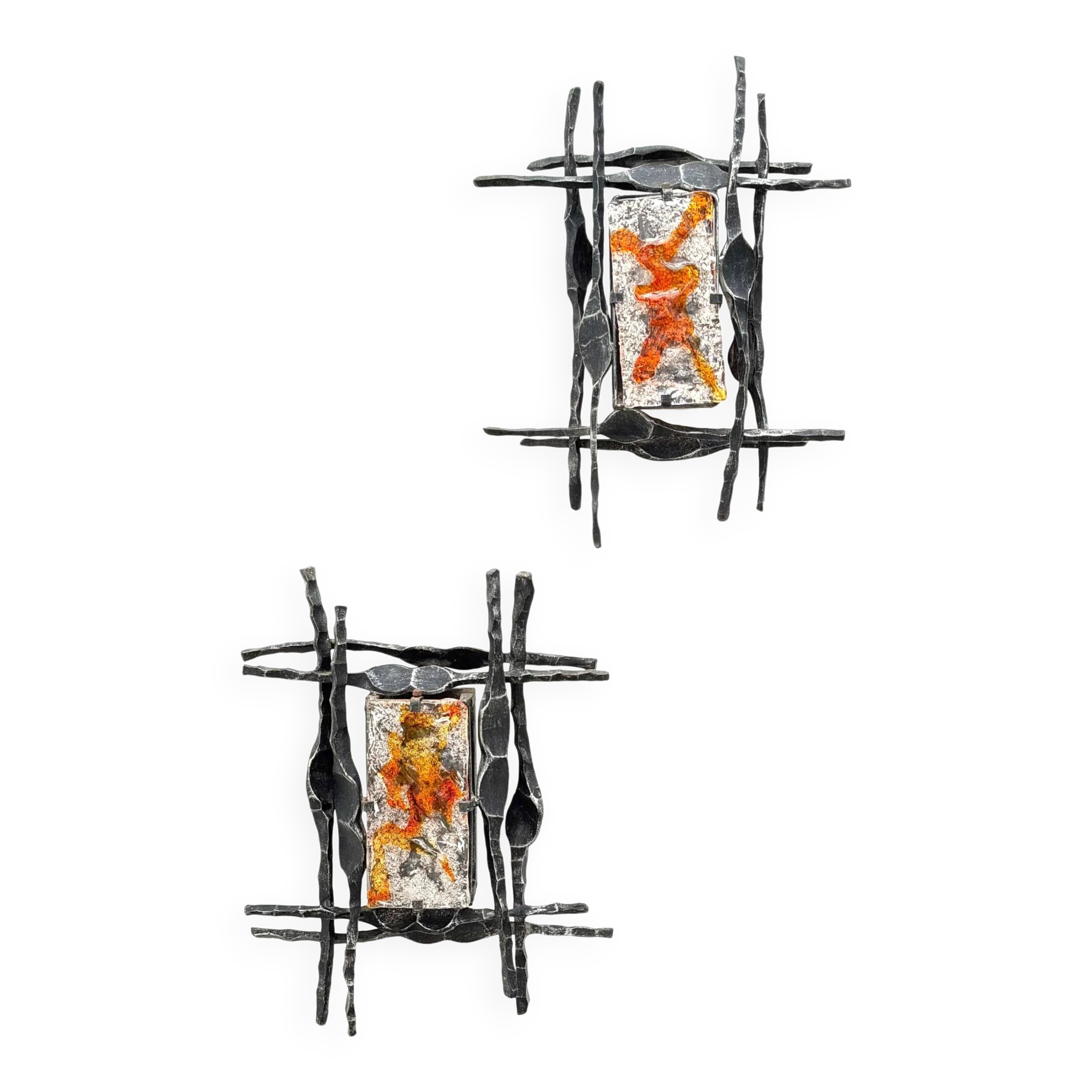 Pair of wall lights by Tom Ahlstrom & Hans Ehrlich, Sweden 1960