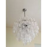 Murano Glass Sputnik Chandelier With Swirling Italian Glass