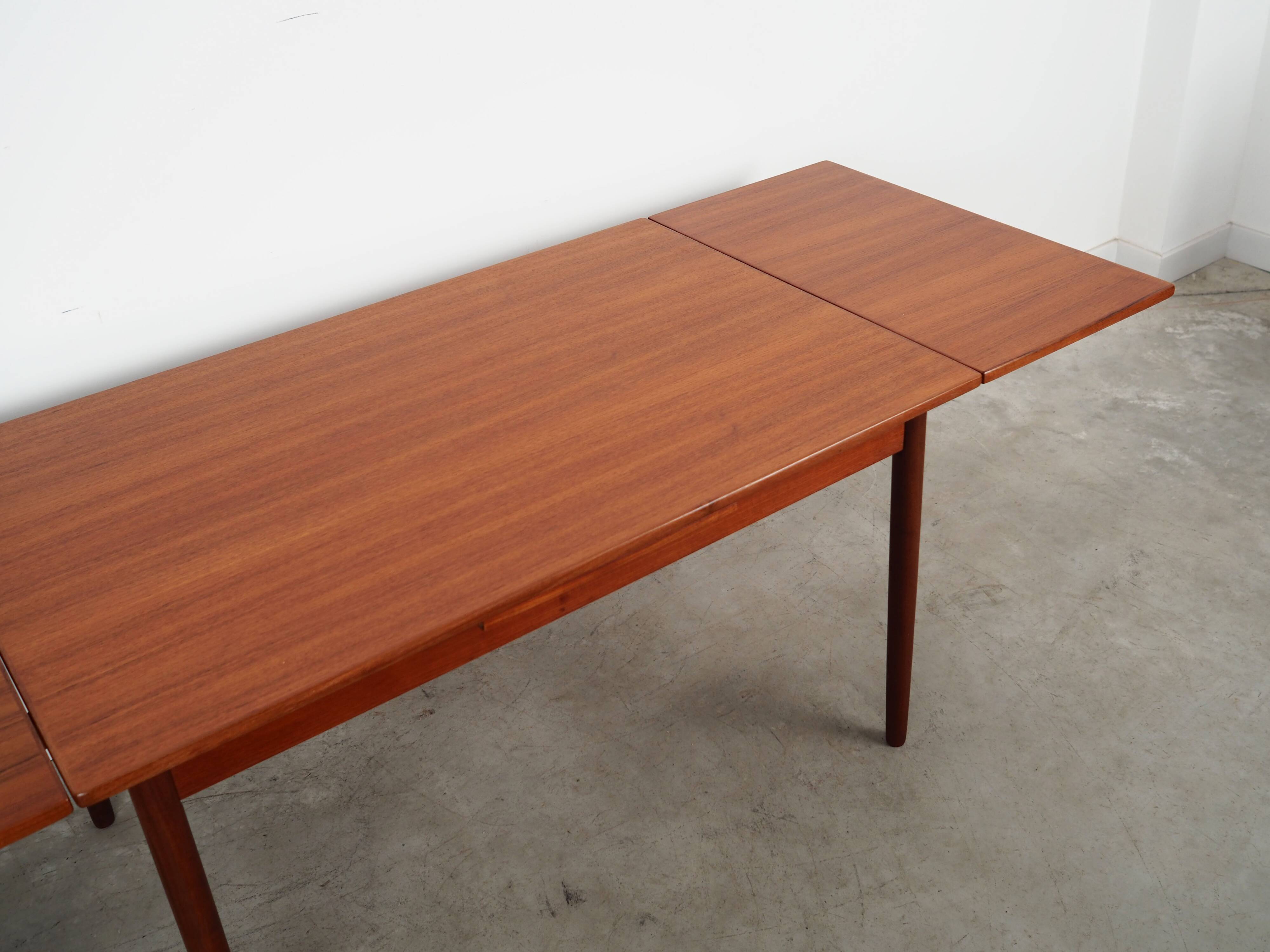 Teak table, Danish design, 1970s, production: Denmark