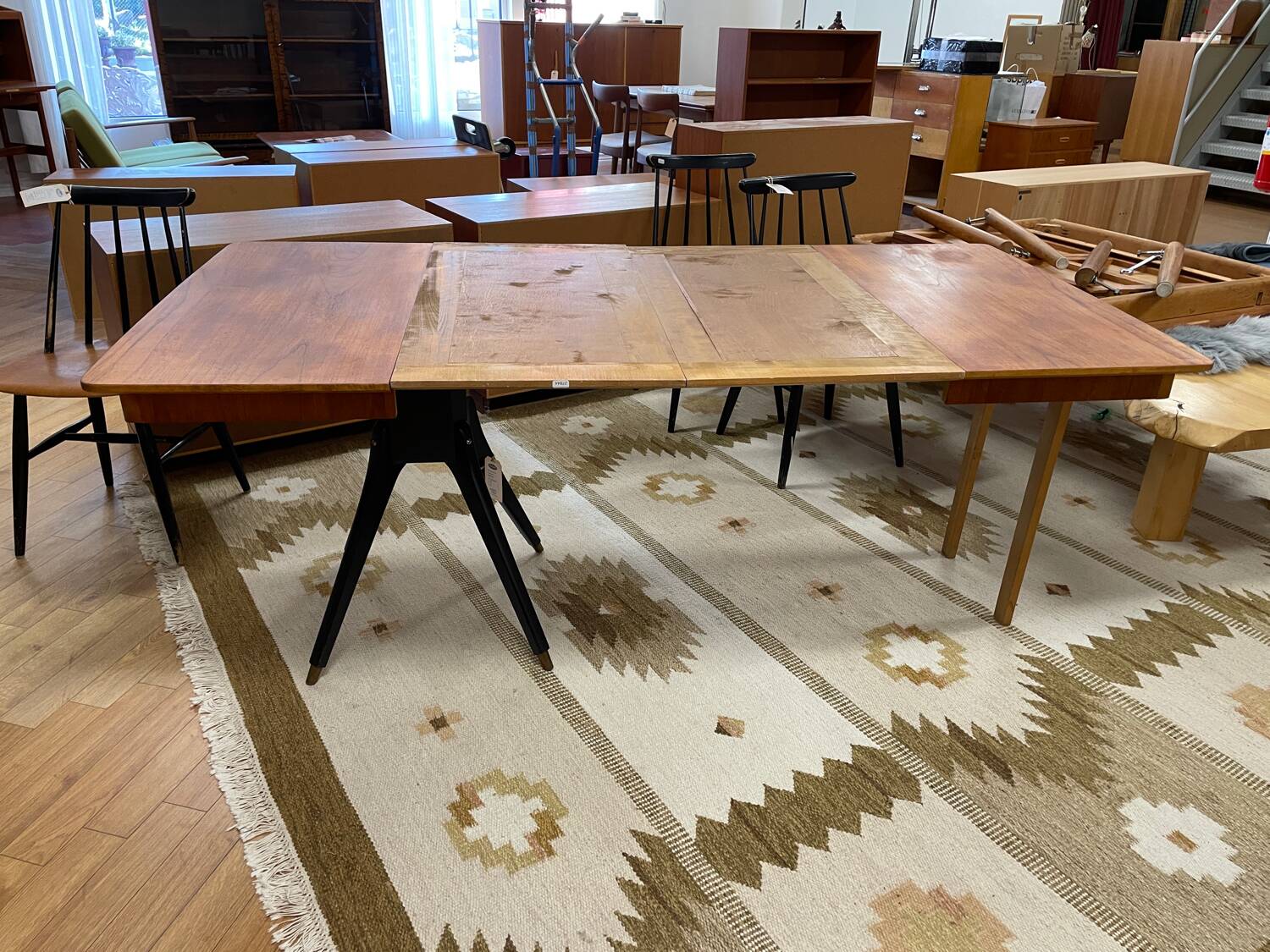 Scandinavian teak dining table, Sweden, 1960s